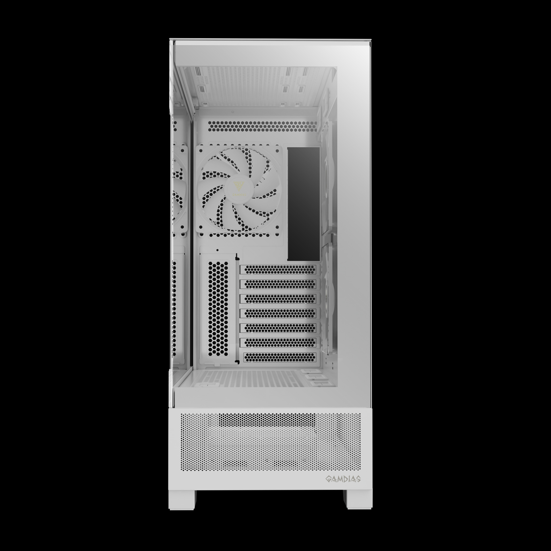 GAMDIAS ATLAS M1 ARGB Mid Tower Gaming Case - White GAMDIAS ATLAS M1 ARGB Mid Tower Gaming Case - White